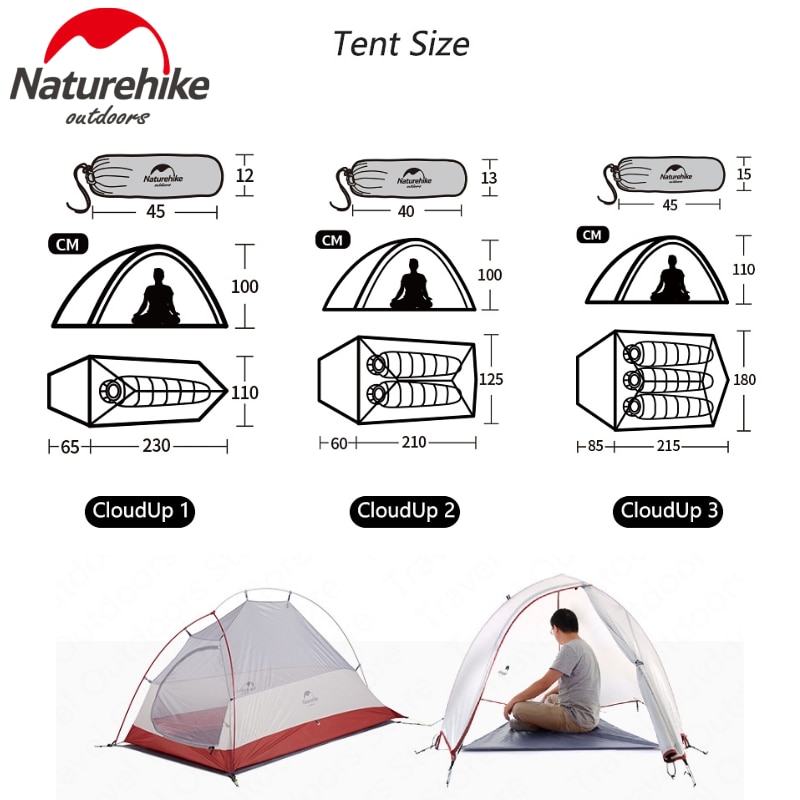 Naturehike Grossiste Destockage Tente De Camping Cloud Up