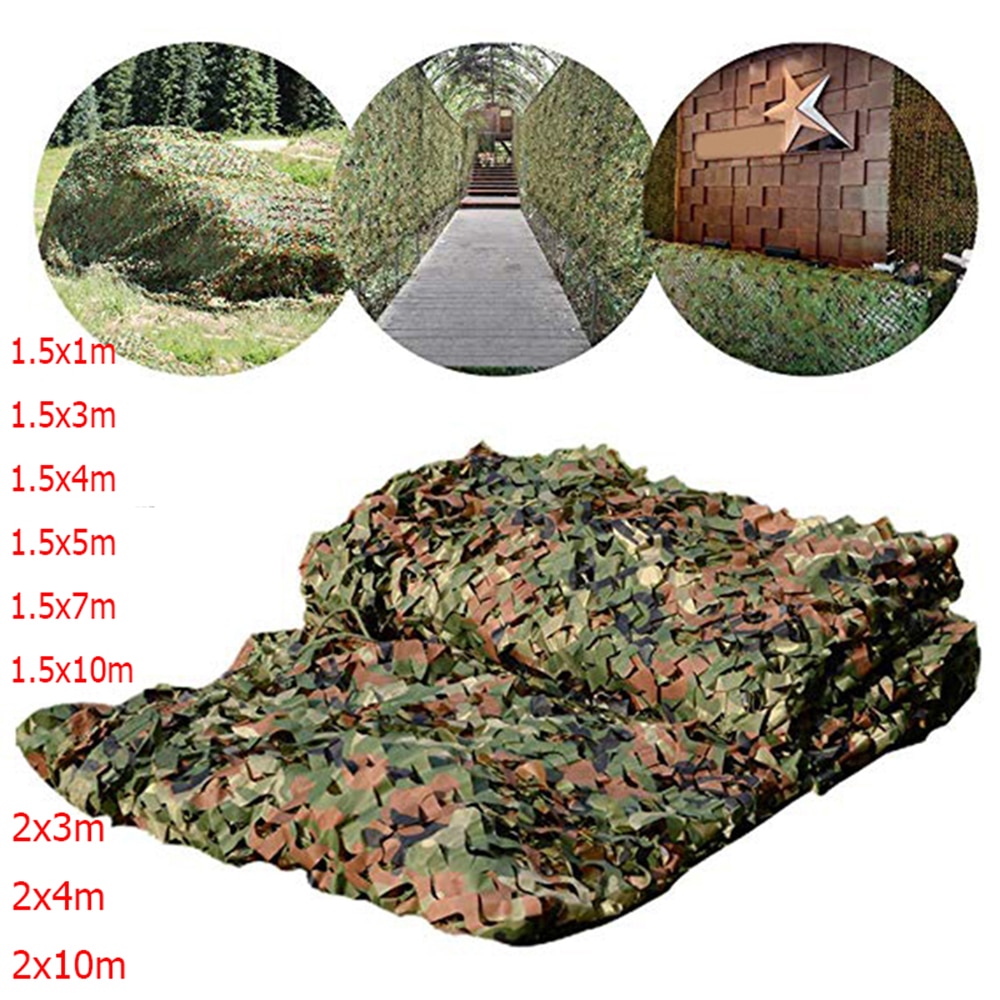 Filet Camouflage Forêt Jungle Camo Net Camping Chasse Cacher Armée