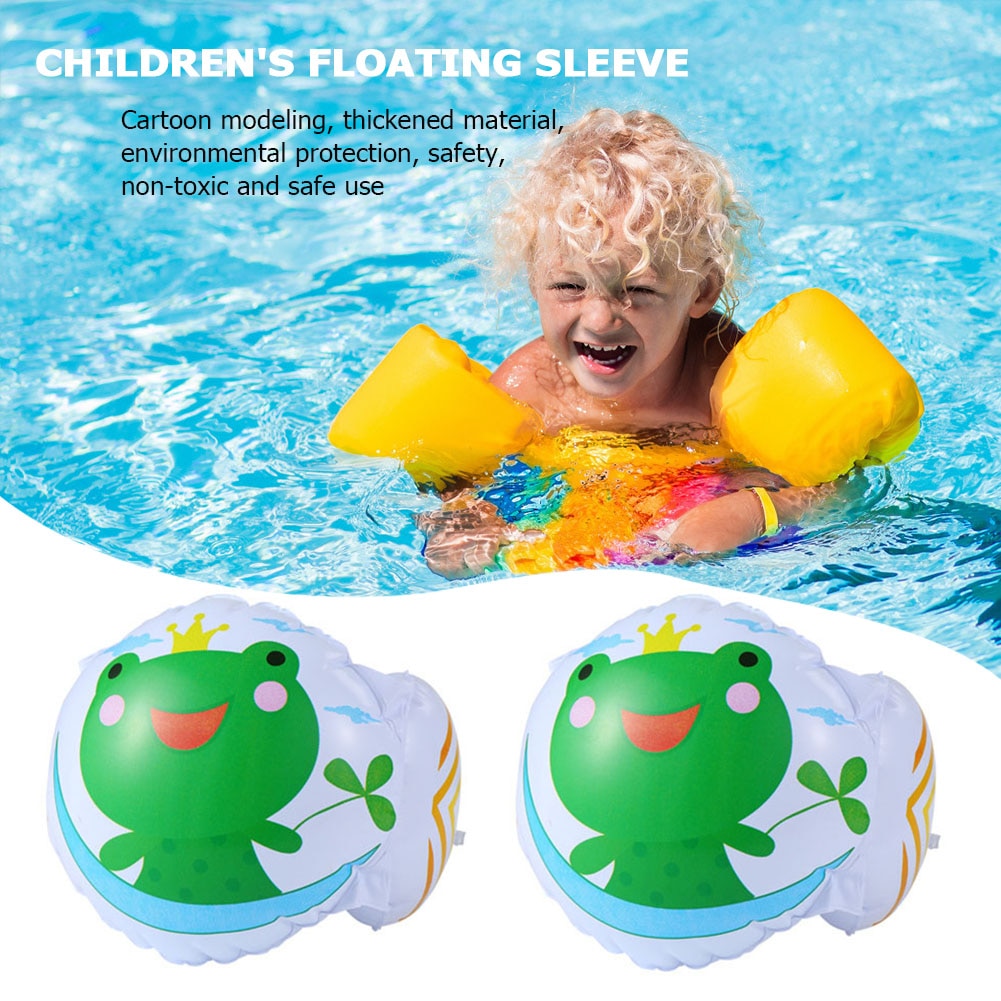 Brassard de natation enfant - Triple sécurité - Bleu - PVC non toxique