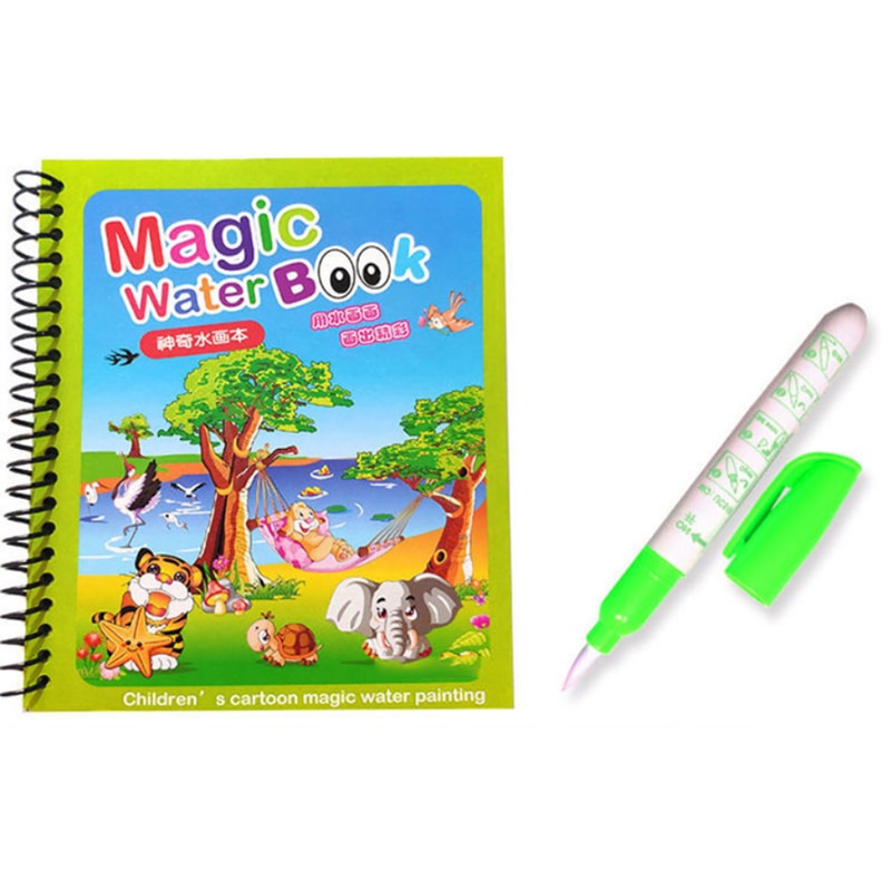 Livre magique Montessori,dessin à l'eau,jouets,coloriage,peinture
