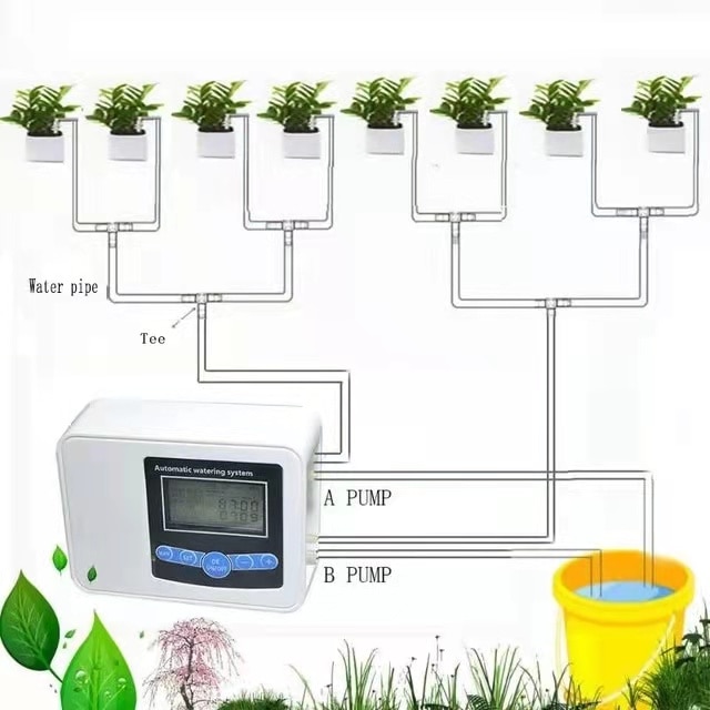 Acheter Dispositif d'arrosage automatique des plantes, 10 pièces,  dispositif d'irrigation goutte-à-goutte automatique pour fleurs