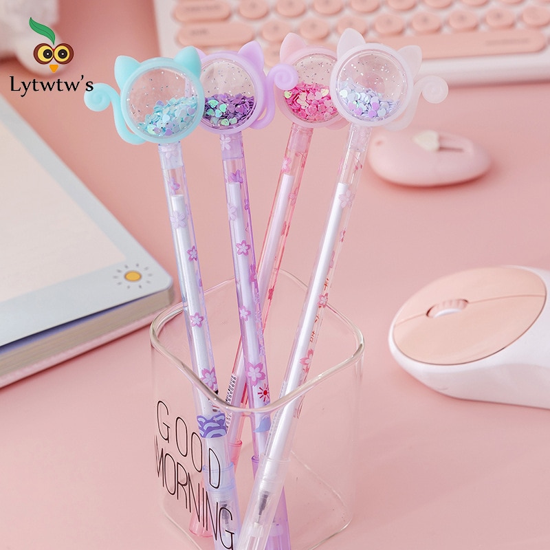 Stylo effaçable en plastique, stylo à Gel magique créatif, 4 couleurs  d'encre, fournitures scolaires et de bureau, 0.5mm, 1 pièce - AliExpress