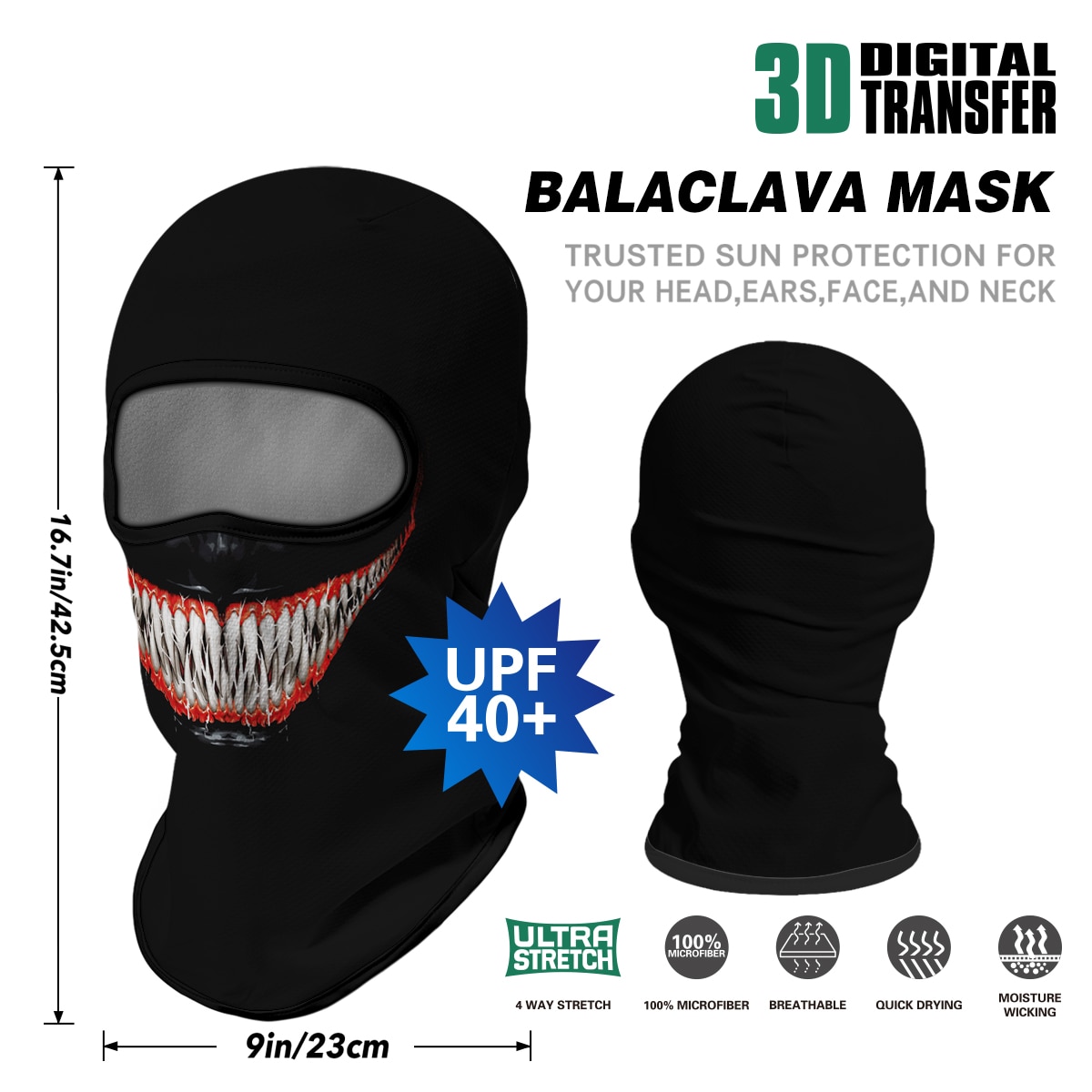 Cagoule coupe-vent masque de ski masque de moto cagoule, cagoule de ski  multifonctionnelle fine et respirante pour femmes et hommes 