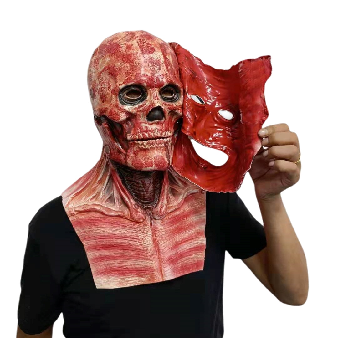 Masque latex joker terrifiant adulte Halloween : Deguise-toi, achat de  Masques